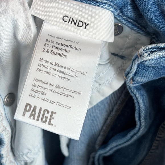 Paige Denim Jeans Cindy Music Distressed ankle fray size 26 - Picture 11 of 12